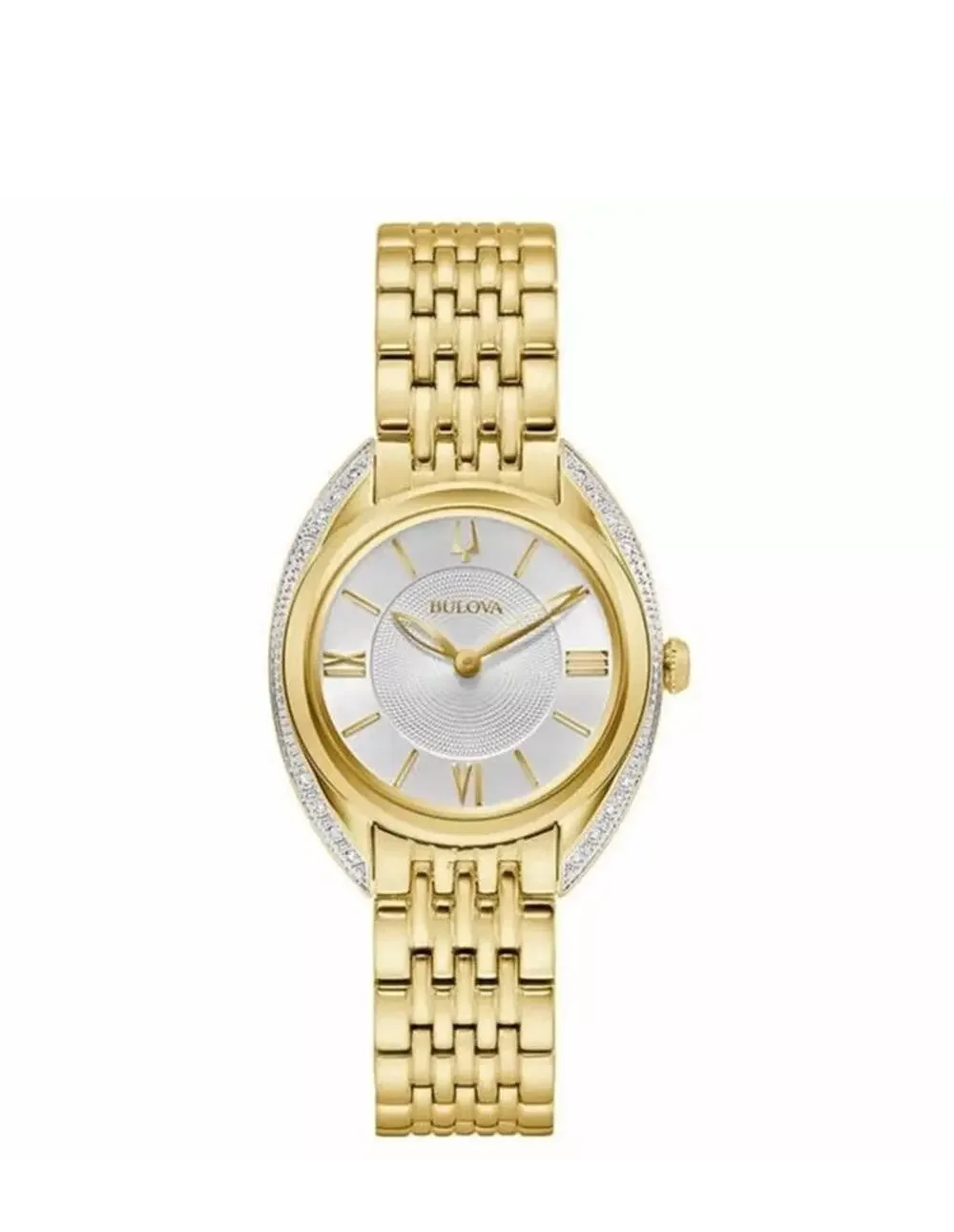 Bulova Classic Diamond Stainless Steel Quartz Ladies Watch 98R298